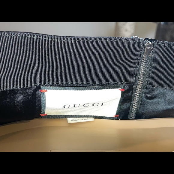 Gucci Croc Print Leather Skirt - Picture 10 of 16